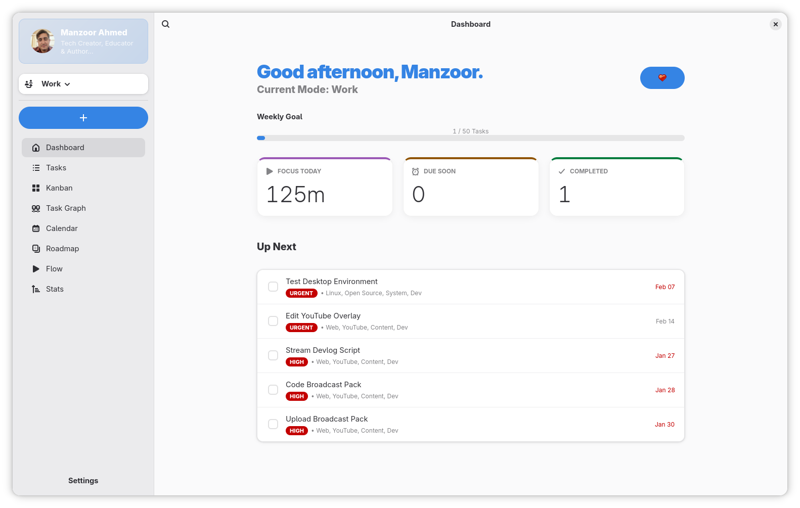 Dashboard Overview